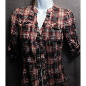 F.A.N.G. Black And Red Flannel